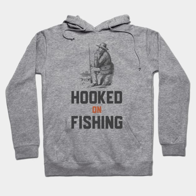 Hooked On Fishing Hoodie by Jitesh Kundra